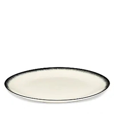 Serax De' By Anna Demeutelemeester Dinner Plate In Black/white