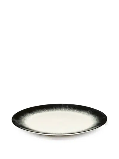 Serax Dé Gradient-effect Plates (set Of Two) In White