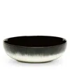 Serax De High Plate Var B In White/black