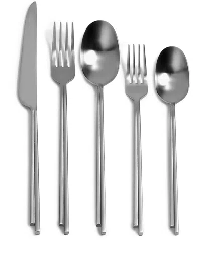 Serax Dune Cutlery (sef Of 5) In Silver