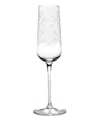 Serax Etched-floral Champagne Flute In Transparent