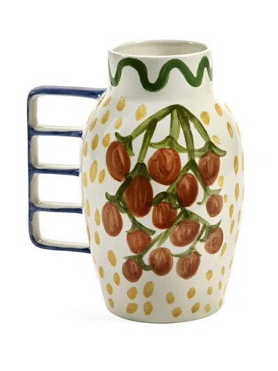 Serax Face-paint Multi-handle Vase In Neutral