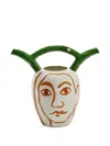 Serax Face-print Vase In White