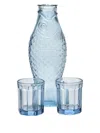 Serax Fish And Fish Carafe And Glasses (set Of Three) In Blue