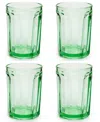 Serax Fish & Fish Medium Glasses, Set Of 4 In Green