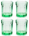 Serax Fish & Fish Medium Glasses, Set Of 4 In Green