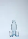 Serax Fish Carafe And Glasses Set In Blue