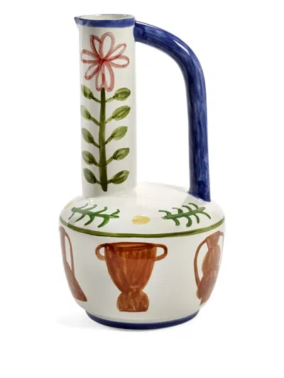 Serax Floral-paint Jug In White