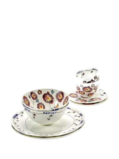 Serax Floral-motif Dinner Set (6 Pieces) In Multi