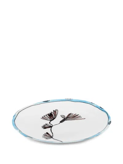 Serax Floral-print Tableware In White