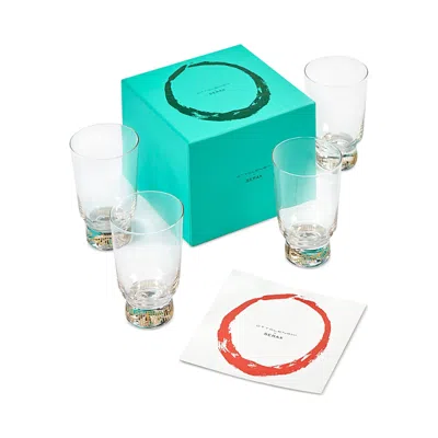 Serax Glass Stripe Feast Glasses, Set Of 4 In Transparent