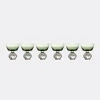 Serax Set Of Six Medium Eternal Snow Stemmed Glasses In Green