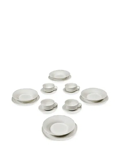 Serax Glazed Dinner Set (set Of 16) In White