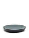 Serax Glazed Stoneware Deep Plate In Blue