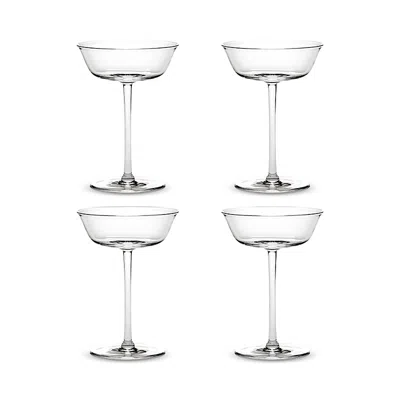 Serax Grace Transparent Champagne Coupe, Set Of 4