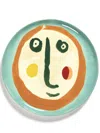 Serax Green Feast Face Print Serving Plate In Green