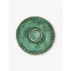 Serax Green Lanza Stoneware Cappuccino Saucer In Green