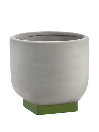 Serax Grey Green Planter In Gray