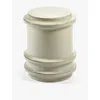 Serax Pawn By Marie Michielssen Stoneware Side Table 44.5cm In Grey
