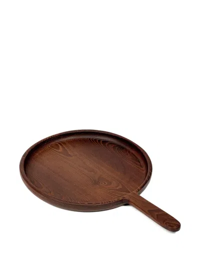 Serax Handle-detail Tray In Brown