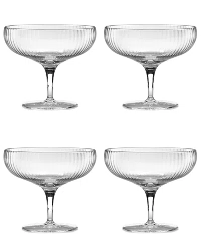 Serax Inku Champagne Coupes, Set Of 4 In Transparent