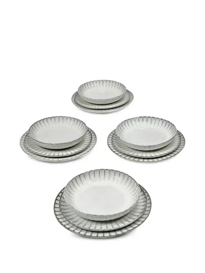 Serax Inku Dinner (set Of 12) In Gray