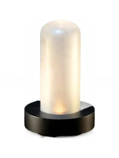 Serax Lex Frosted-glass Wooden Table Lamp In White
