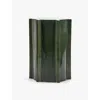 Serax Dark Green Marie Michielssen Pawn Geometric Stoneware Side Table 45.4cm In Dark Green