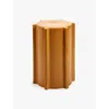 Serax Ocher Marie Michielssen Pawn Geometric Stoneware Side Table 45.4cm In Ocher