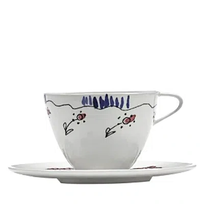 Serax Marni Anemone Milk Small Coffee Cup & Saucer In White