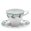 Serax X Marni Blossom Milk Midnight Flowers Cappuccino Cup And Saucer In Multi