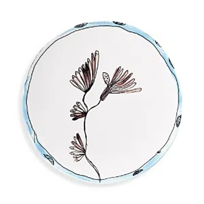 Serax Marni Camelia Aubergine Accent Plate In White