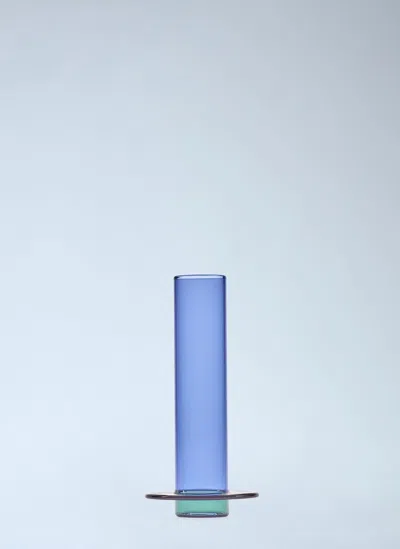 Serax Medium Glass Tower Vase In Blue