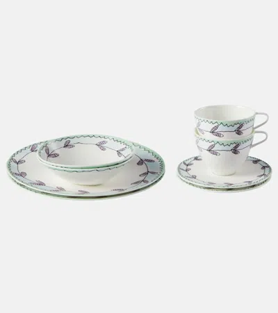 Serax Midnight Flowers Blossom Milk Porcelain Breakfast Set By Marni