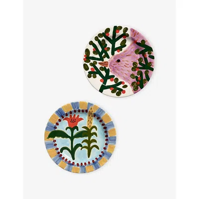 Serax Mixed Santiago De Borja Dinner Plate 01 Stoneware Plates Set Of 2 In Multi