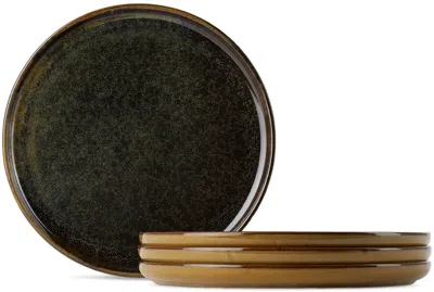 Serax Navy Sergio Herman Edition Surface Dessert Plate Set In Indi Grey