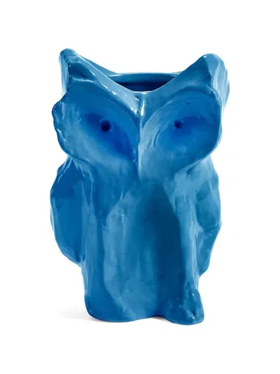 Serax Owl Vase In Blue