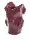 Serax Owl Vase In Burgundy