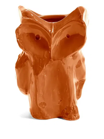 Serax Owl Vase In Orange