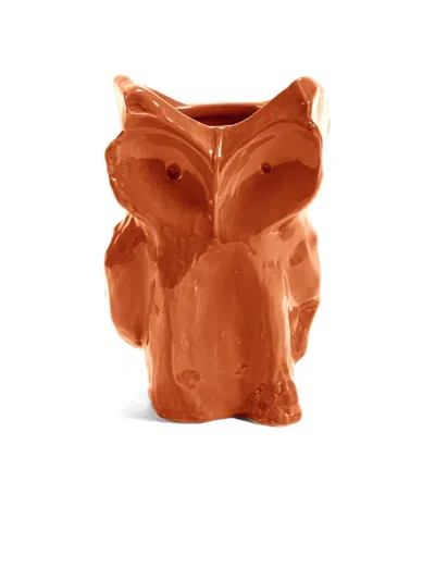 Serax Owl Vase In Orange