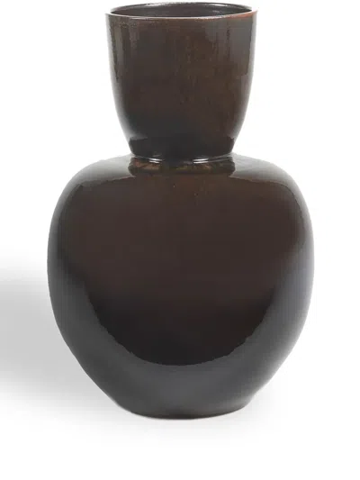 Serax Pure Glazed Vase In Braun