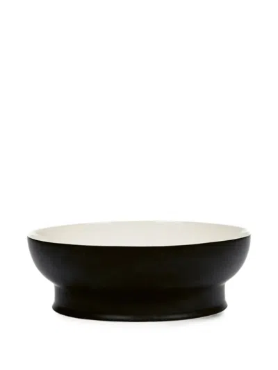 Serax Ra Two-tone Footed Bowl In Black