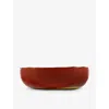 Serax Red La Mère Irregular Medium Stoneware Bowl 16.5cm In Red