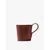 Serax Red La Mère Venetian-handle Stoneware Coffee Cup 6.5cm In Red