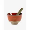 Serax Merci Stoneware Bowl Red In Orange