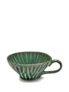 Serax Ribbed Teacup (set Of Wo) In Green