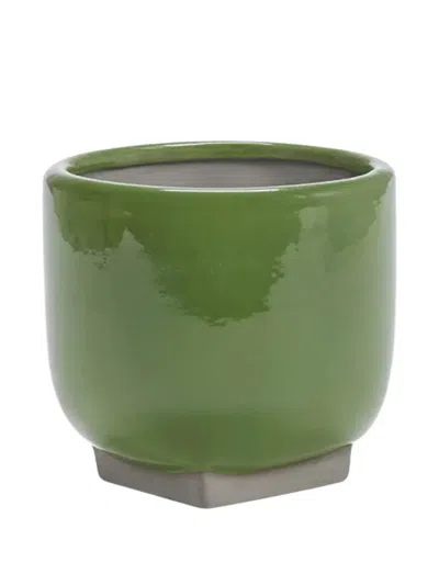 Serax Round Plant Vase In Green
