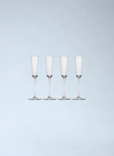 Serax Set Of Four Grace Champagne Glasses In Clear