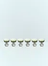 Serax Set Of Six Medium Eternal Snow Stemmed Glasses In Green