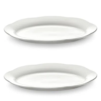 Serax Silhouette Large White Platter